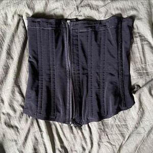 Black Zipper Corset